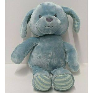 14" Little Miracles Costco Baby Blue Puppy Dog Plush Soft Toy Striped Ears!